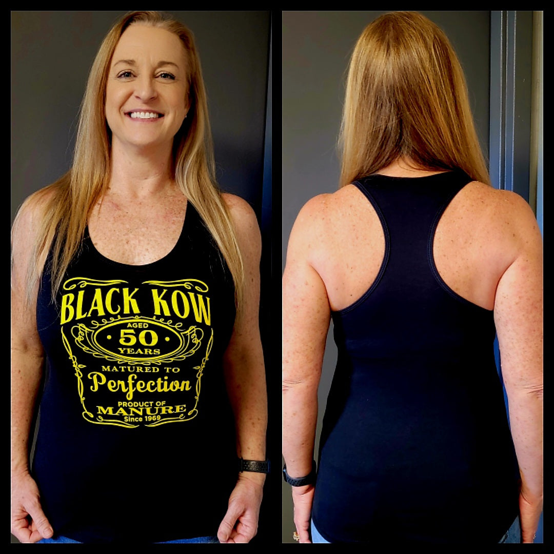 Women's Yellow Racer Back Tank Top